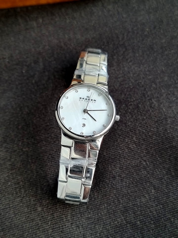 Skagen 455SSX Ladies Watch 28mm Dial Size Quartz Watch